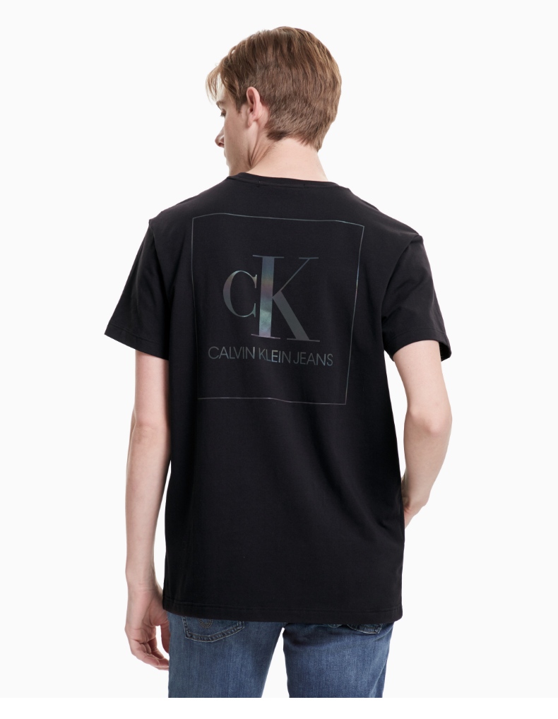 品牌: calvin klein 商品名称:ck jeans2021秋冬男装后背方框logo印花