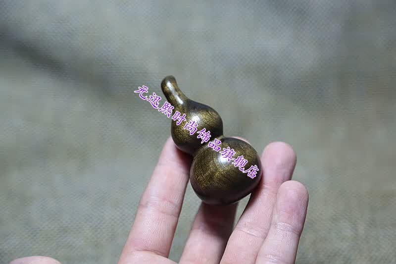 金丝楠木雕龙头小葫芦手捻阴沉木小叶桢楠随身文玩手把件摆件车挂189