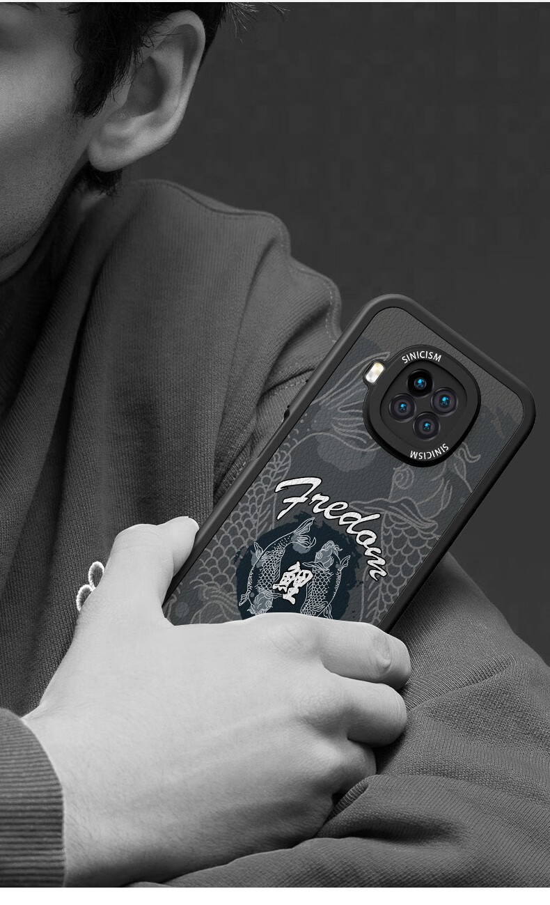 虎克船长 小米红米note9手机壳小羊皮防摔note9pro保护套5g镜头全包