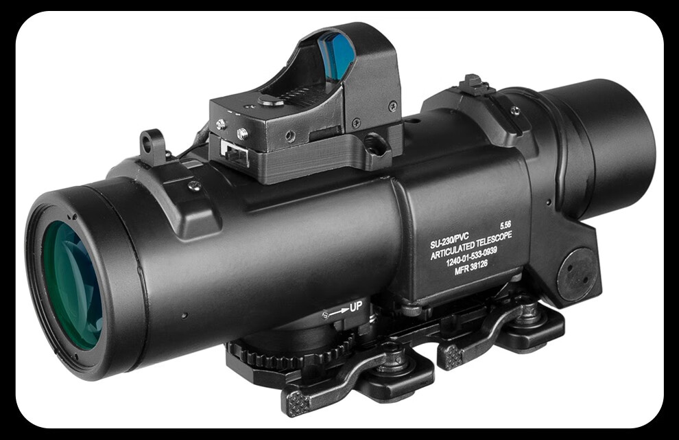 驭兵火车头快拆十字光学瞄准镜带小红点瞄全息镜瞄准器套装快速寻鸟镜