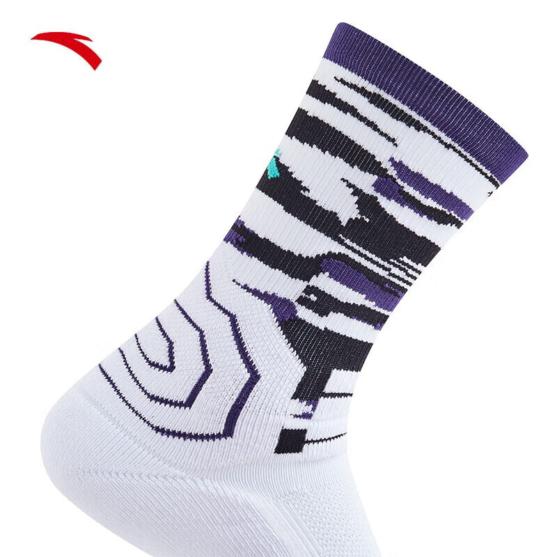 安踏(anta) 篮球袜比赛篮球袜透气2022年秋季新款运动长袜男官方
