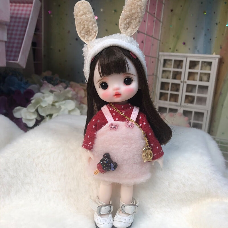 定制叮小马国产娃娃改妆换装娃娃8分关节3真眼女孩玩具洋娃娃生日礼物