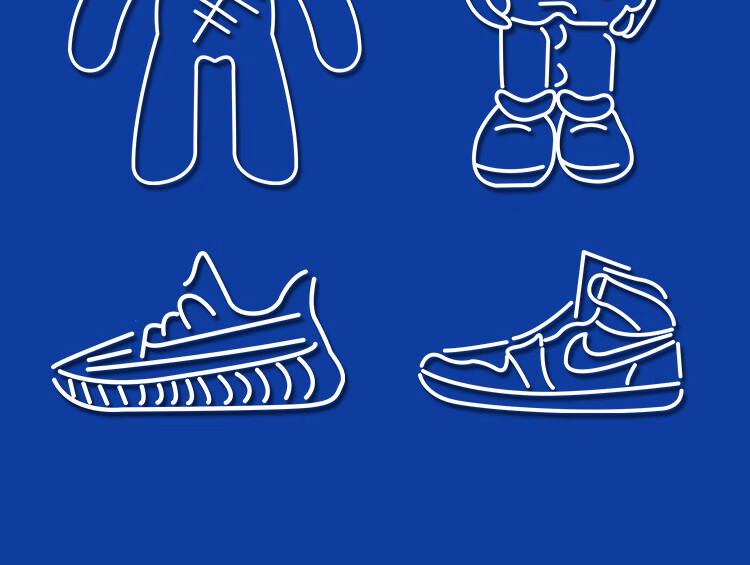 抒筠 霓虹灯kaws潮牌公仔芝麻街发光灯牌朋克造型酒吧定制装饰氛围灯