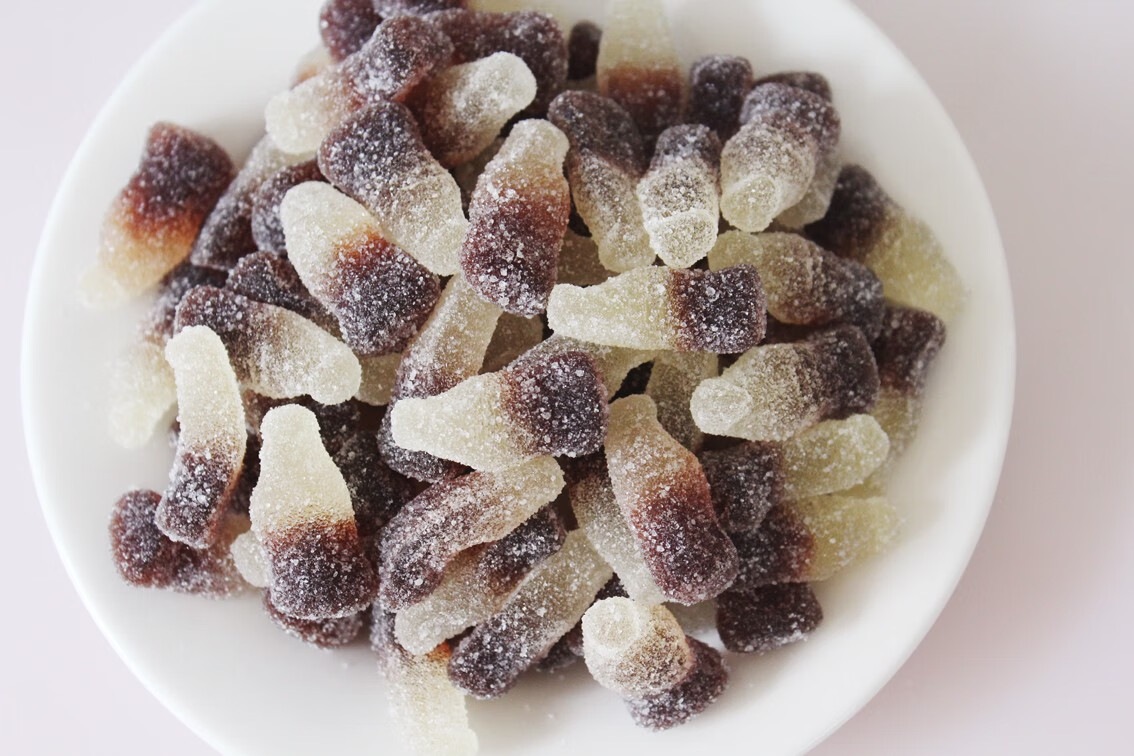 可乐味橡皮糖 qq糖 汽水味软糖 儿童糖果零食 六一万圣节圣诞节糖 酸