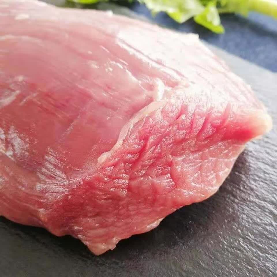 纯瘦肉新鲜猪肉生肉黑猪肉去皮去骨后腿肉精红肉土猪肉九斤装纯瘦肉无