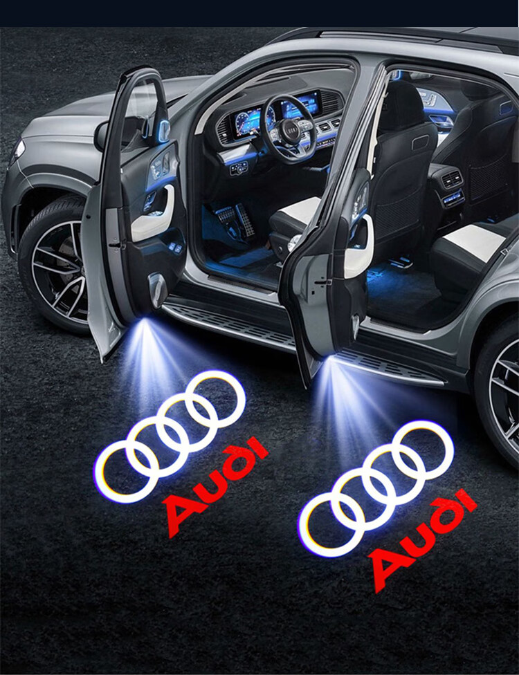 奥迪a6l车门迎宾灯照地灯原厂a4l a3l a5 a8l q2 q3 q5l q7投影灯汽车