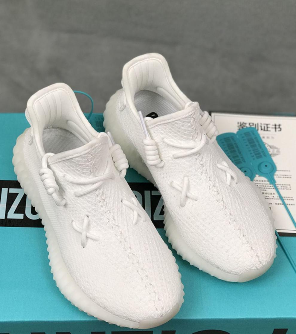 纯门椰子鞋男350白冰淇淋满天星真爆三杠纯原高版爆米花鞋底女情侣鞋