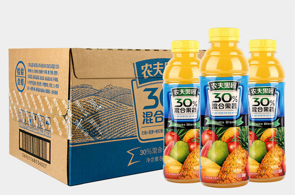 農夫果園番茄桃子葡萄芒果胡橙喜宴混合果蔬汁飲料 500ml五種口味平均