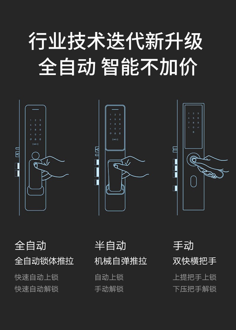 【希箭(horow)q9】希箭/horow全自动指纹锁家用防盗门智能密码门锁