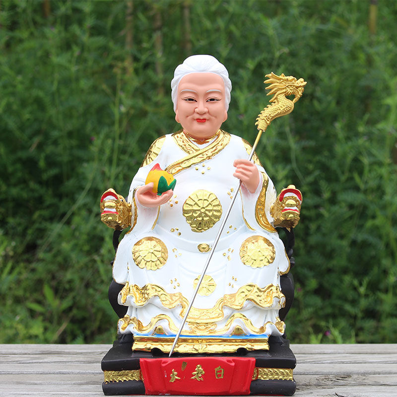 可狄 黑老太太神像黑妈妈佛像东北保家仙树脂居家摆件供奉白老太太 12