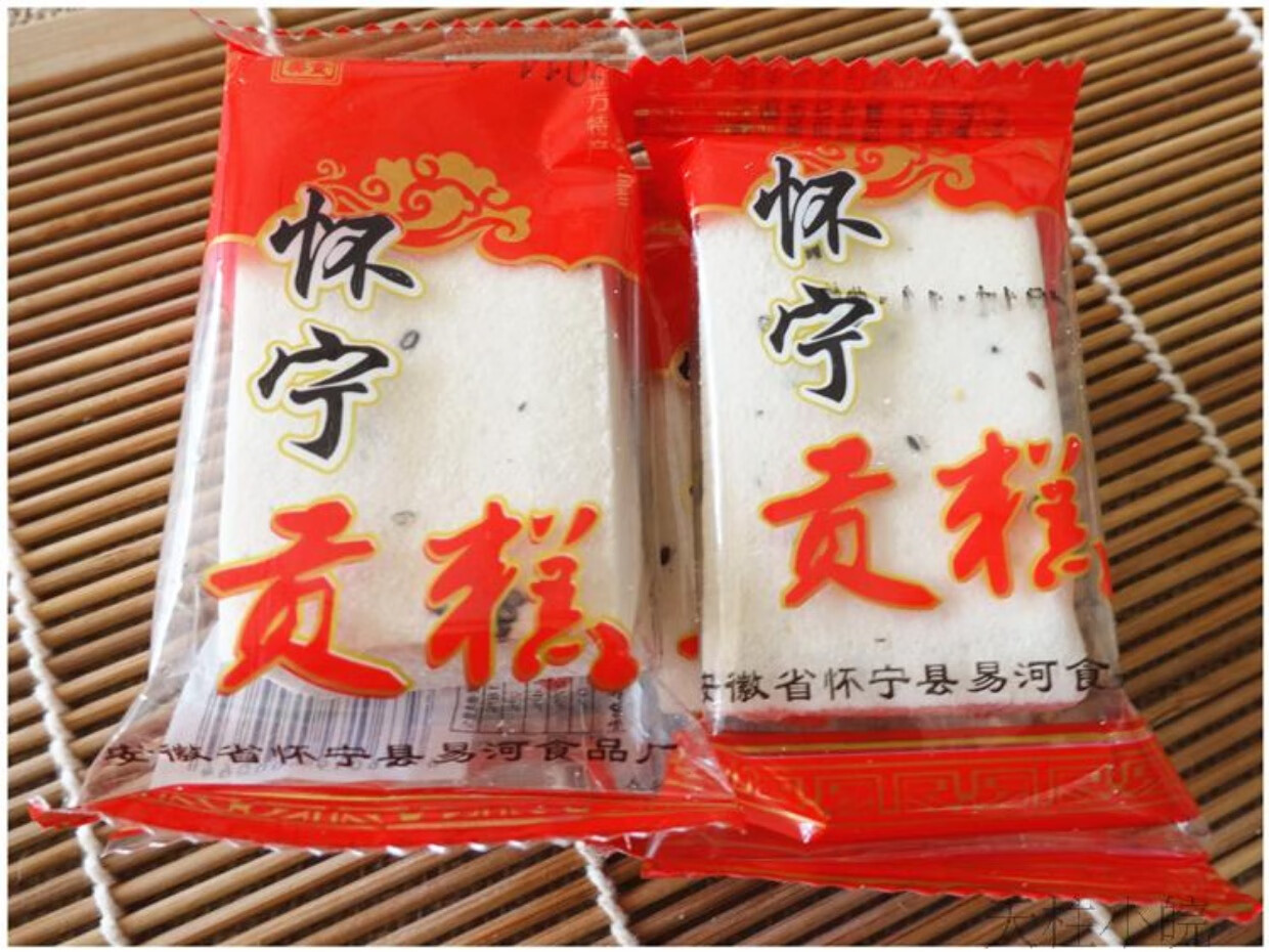 新鲜日期 软糯安徽安庆特产怀宁贡糕云片糕方片芝麻糕点散称500g 桂花