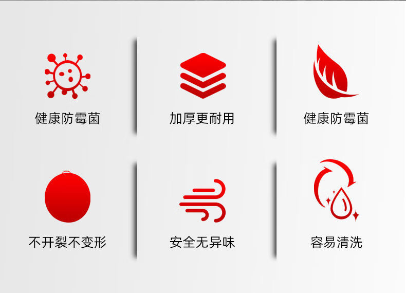 竹遇防霉抗菌加厚塑料家用厨房切菜板圆形商用菜墩砧板刀板案板剁肉墩