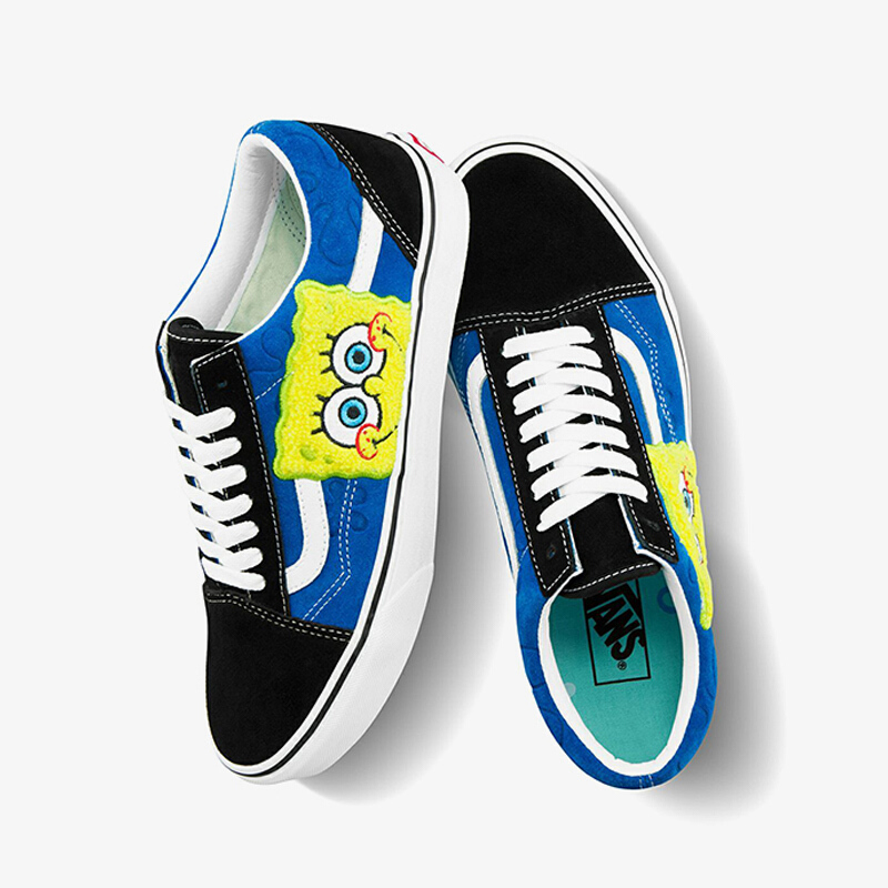 vans范斯男女鞋季新款oldskool板鞋海绵宝宝痞老板联名休闲鞋vn0a38g1