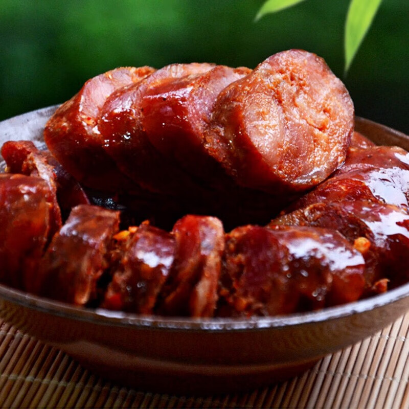 重庆万州特产香肠特色腊味烟熏麻辣香肠500g 广味【图片 价格 品牌