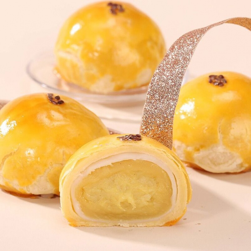 雪媚娘 榴莲酥点心糕点 榴莲饼 网红休闲零食 8枚装 普通纸箱 高端