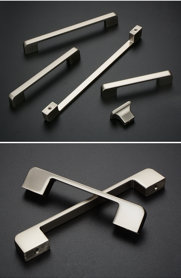 简约衣柜拉手加长香槟色橱柜门把手p型u型柜子抽屉单孔索菲亚30型拉手