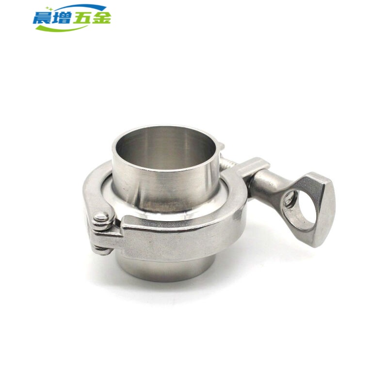 304不锈钢精铸卡箍快装接头套装卫生级快速卡扣卡盘卡套焊接管件11月