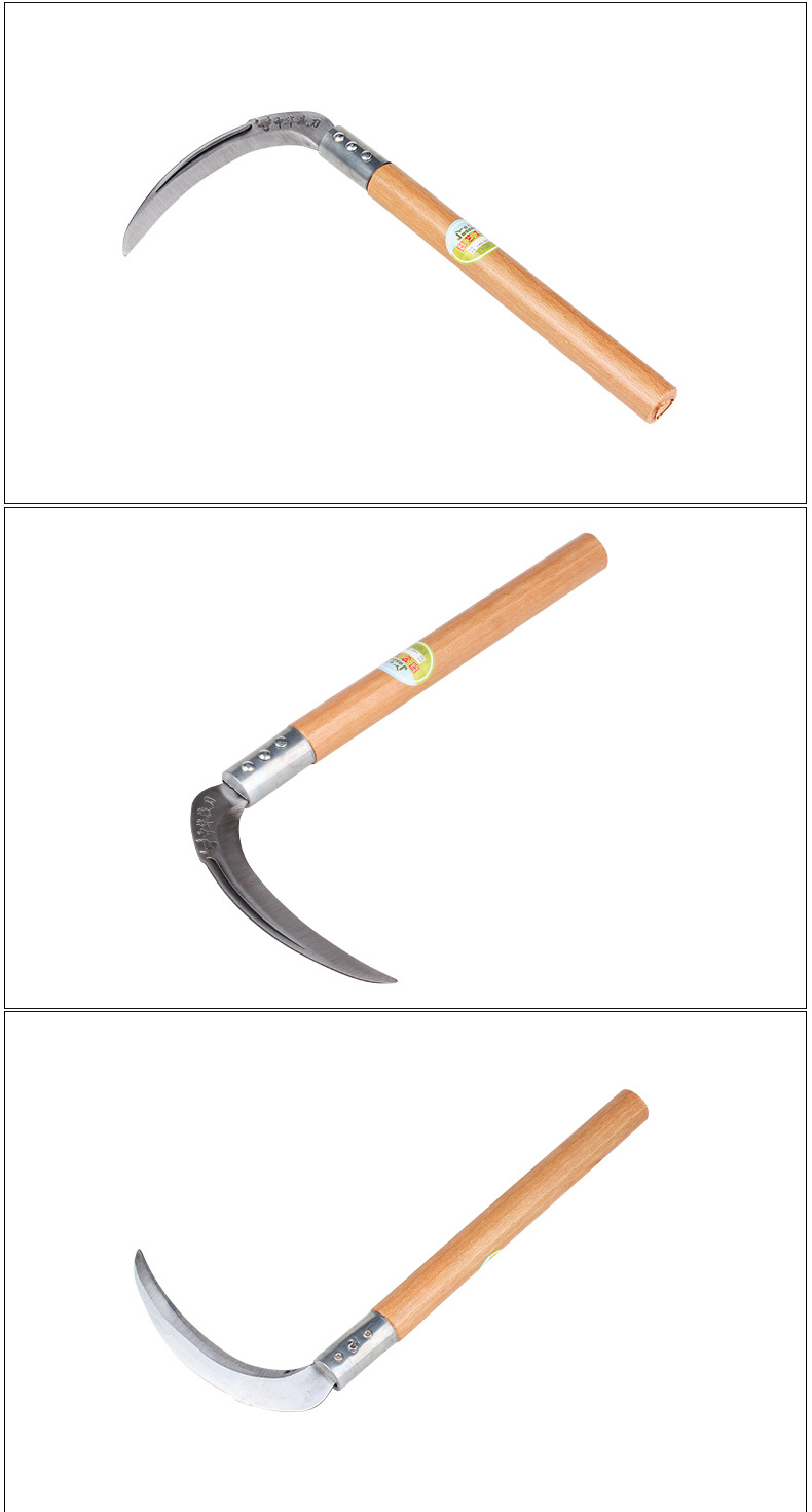 晟农用工具割草割水稻农具家用收割小麦玉米工具园艺园林农具短柄镰刀