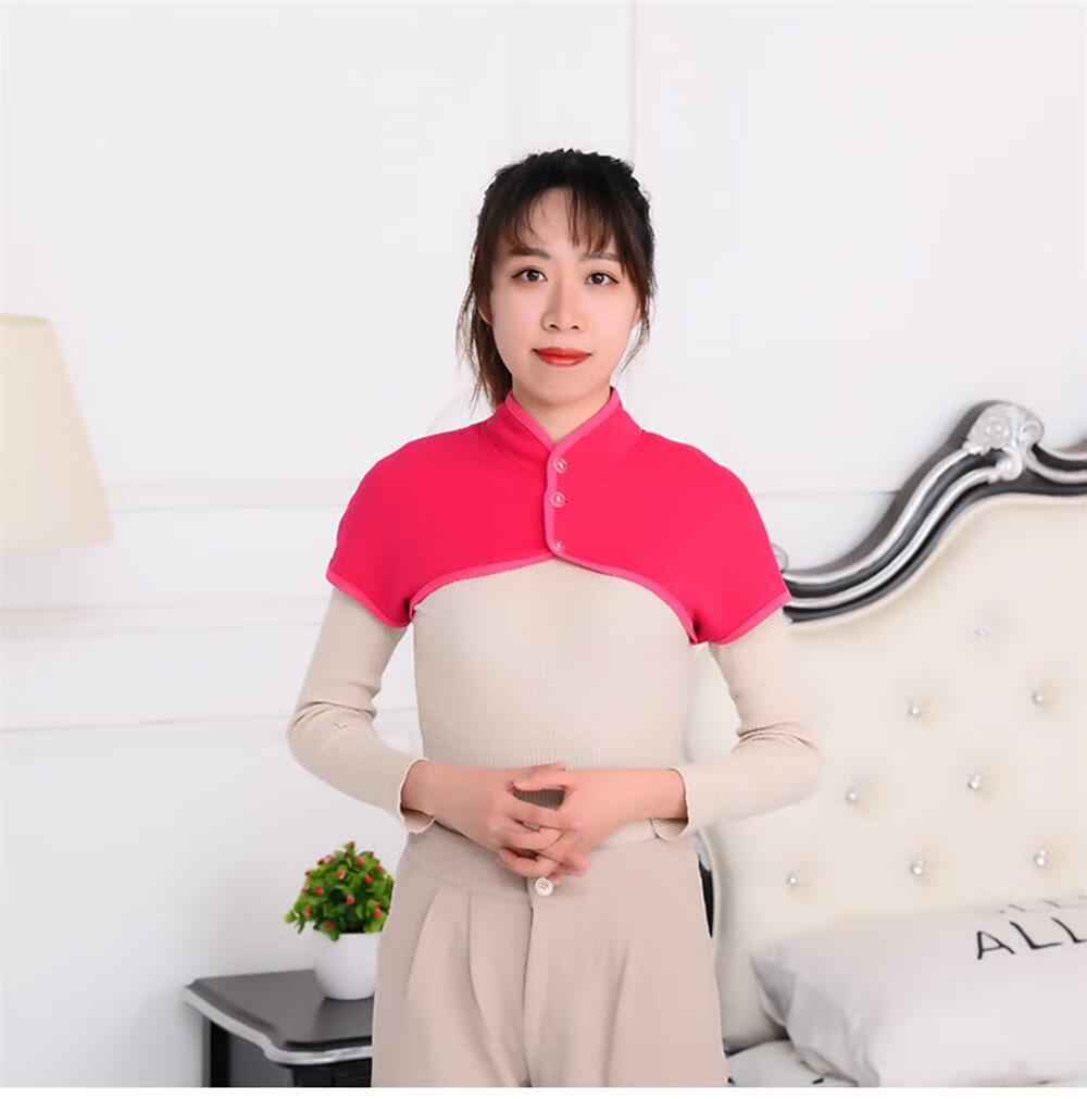 护颈肩坎肩肩颈保暖披肩男款女中老年晚上睡觉护肩颈专用月子肩部 深