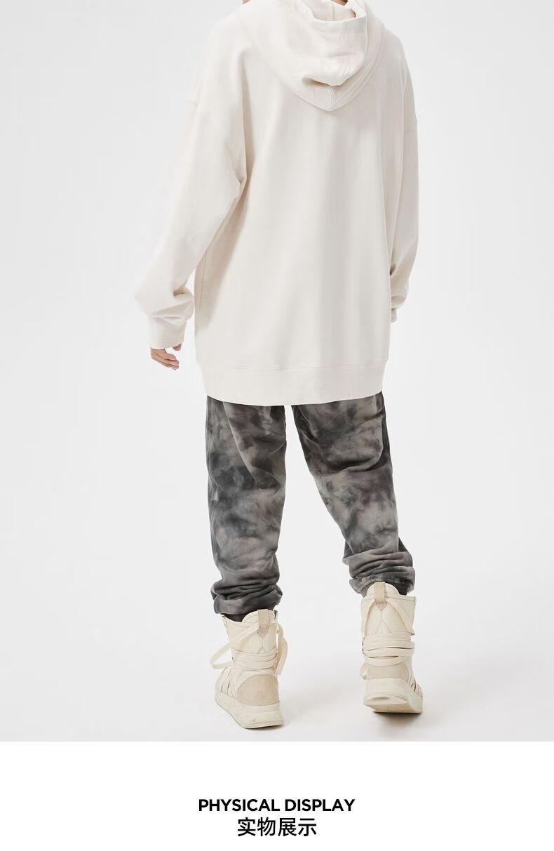 亚爱克仕(yaaikeshi)【】standby 冬新品情侣宽松嘻哈风印花卫衣xmb