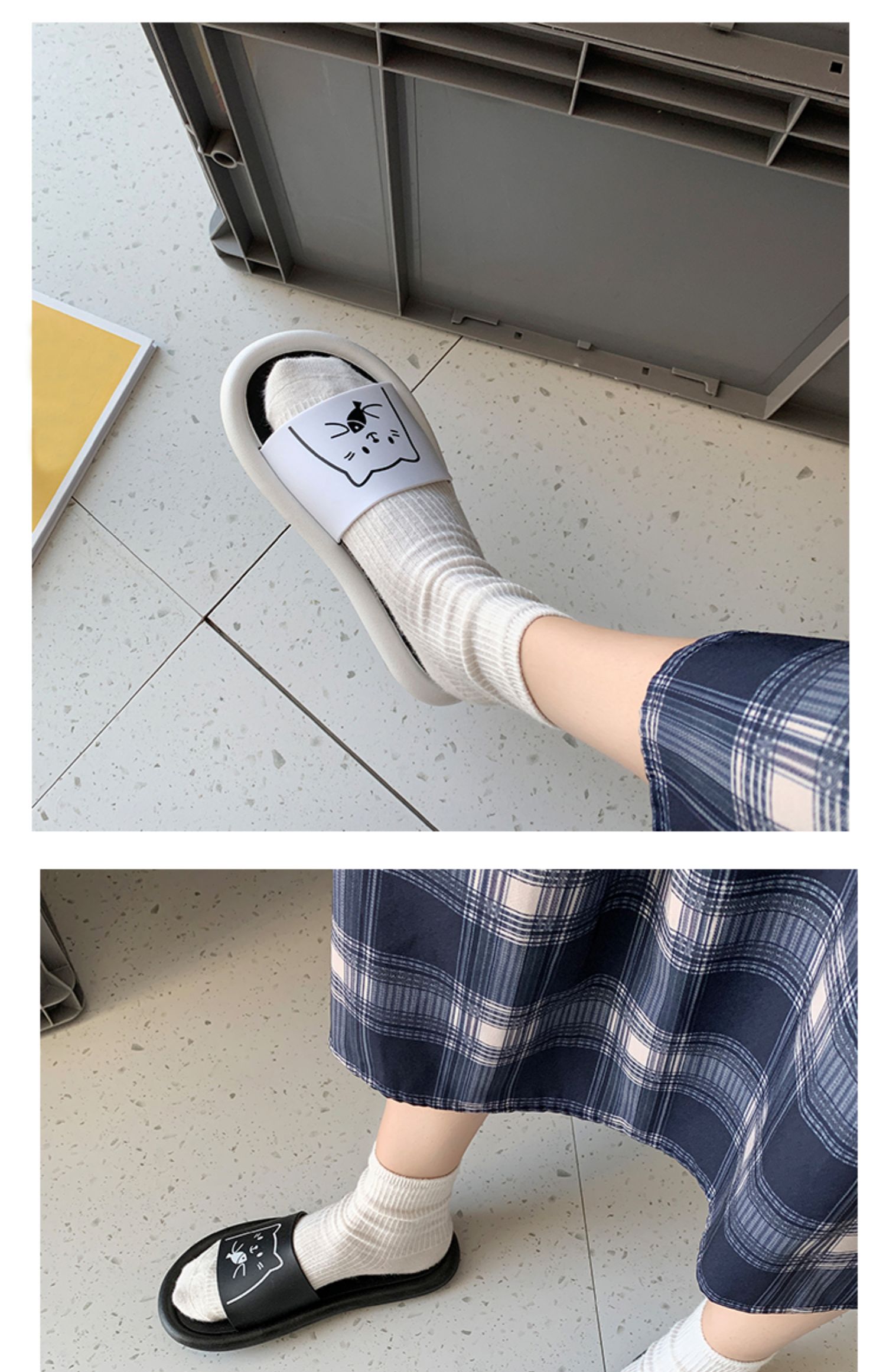 初中生女生拖鞋女中学生脱鞋少女秋天时尚可爱寝室外穿居家用浴室内