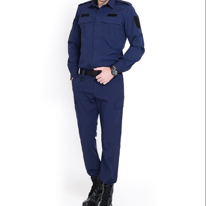 表兮tbm教官服作训服黑色蓝色速干服战术教官服衬衣速干衣服弹力套装