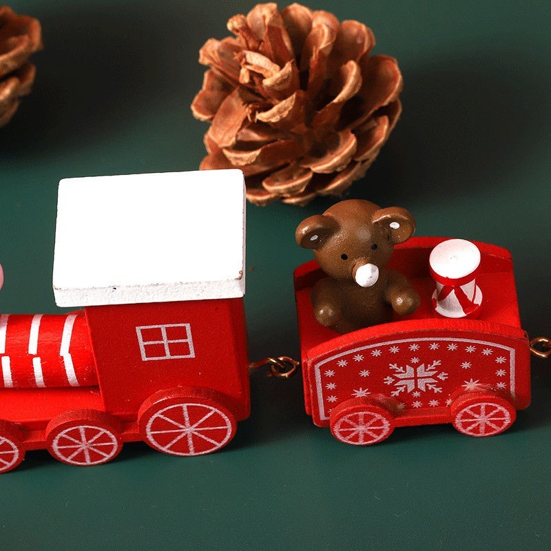 优迭尔圣诞节装饰品场景布置玩具火车小礼品幼儿园儿童礼物创意橱窗