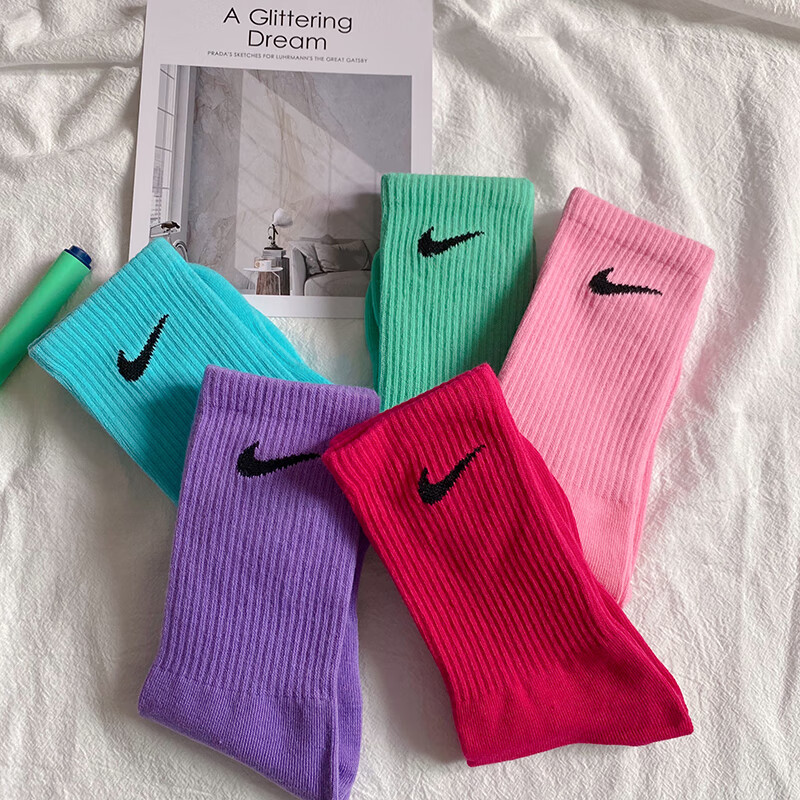 耐克(nike)旗舰官方jk袜子男女袜潮流ins简约春夏运动百搭彩色纯棉