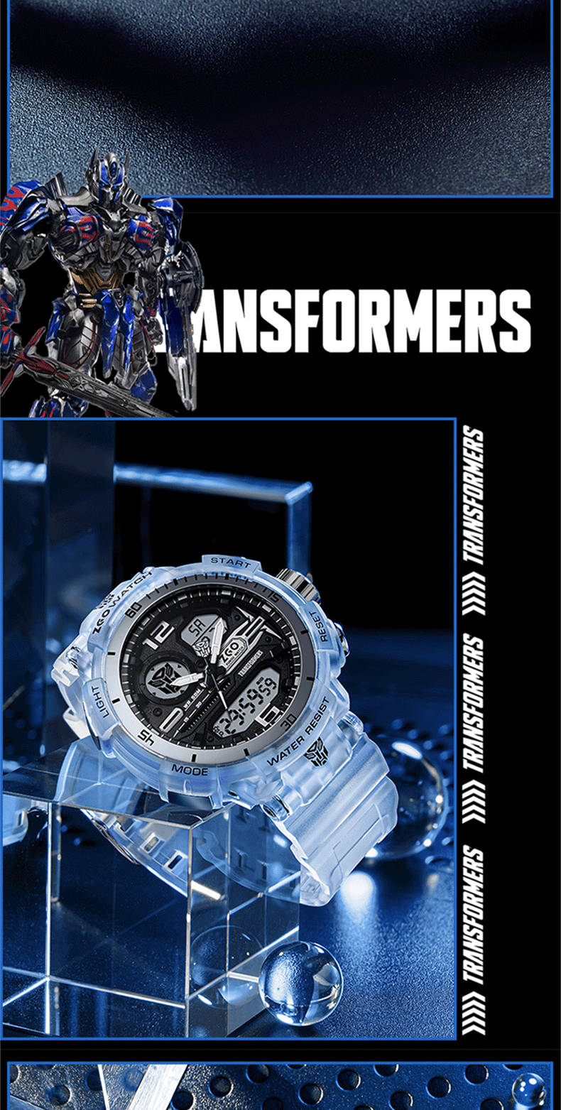 变形金刚联名机械表 变形金刚儿童手表男孩青少年初中高中学生潮流