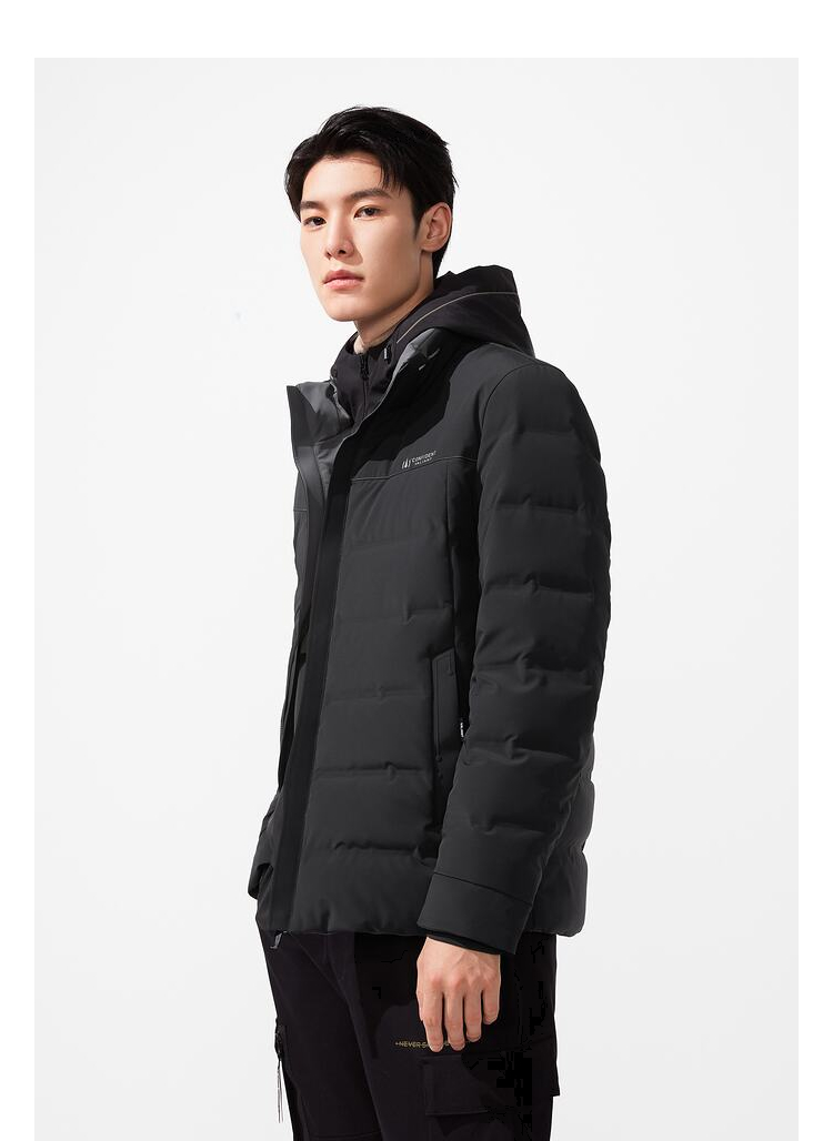hla海澜之家羽绒服男2021冬季新品立领短款白鸭绒利落保暖外套hwraj4d