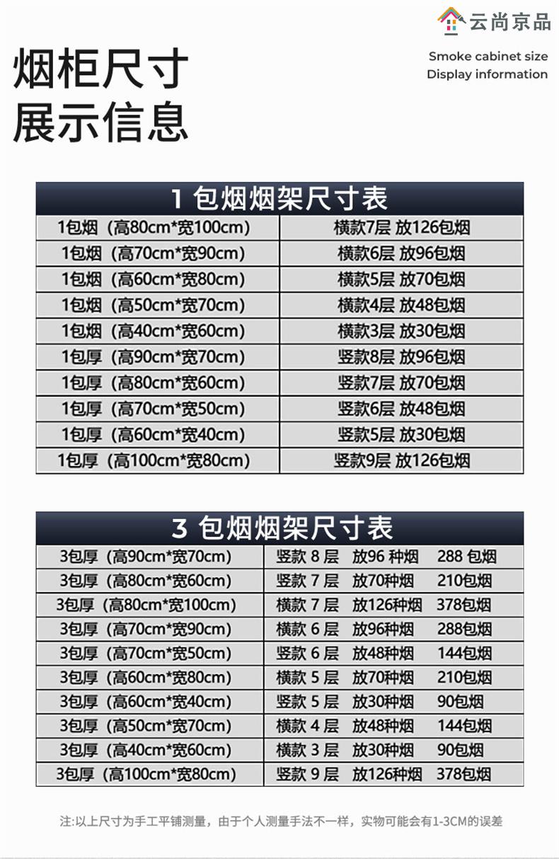 小卖部烟架子背柜z 3包厚(高40cm*宽60cm)横款3层10列 放【图片 价格