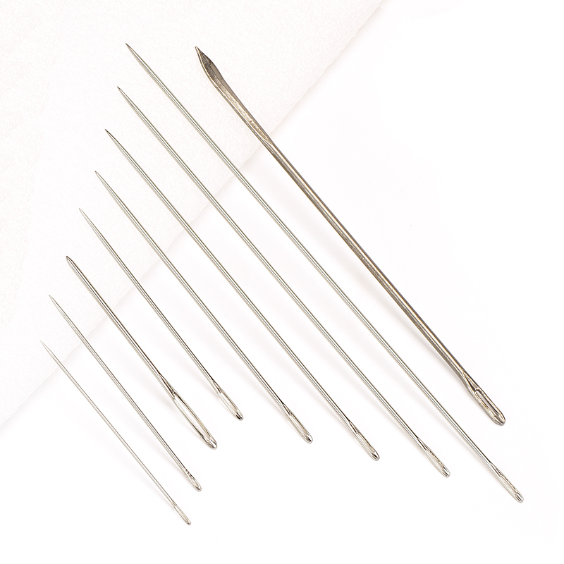 芙拉达大号缝被子手缝针 家用老式缝衣针 大孔diy大眼针长钢针装订针