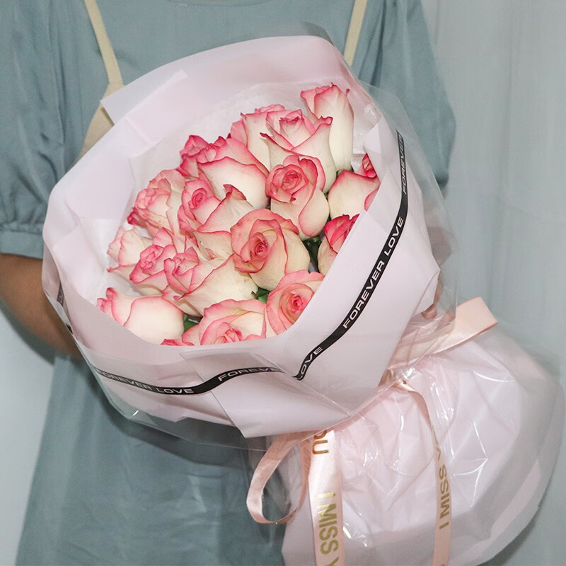表白纪念日生日礼物全国同城实体店配送 11朵爱莎玫瑰花束-a款【图片