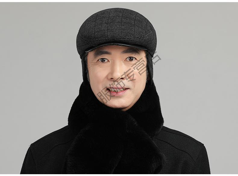 老年人帽子春秋薄款男士中年爸爸前进帽秋冬老人帽爷爷老头鸭舌帽柯比
