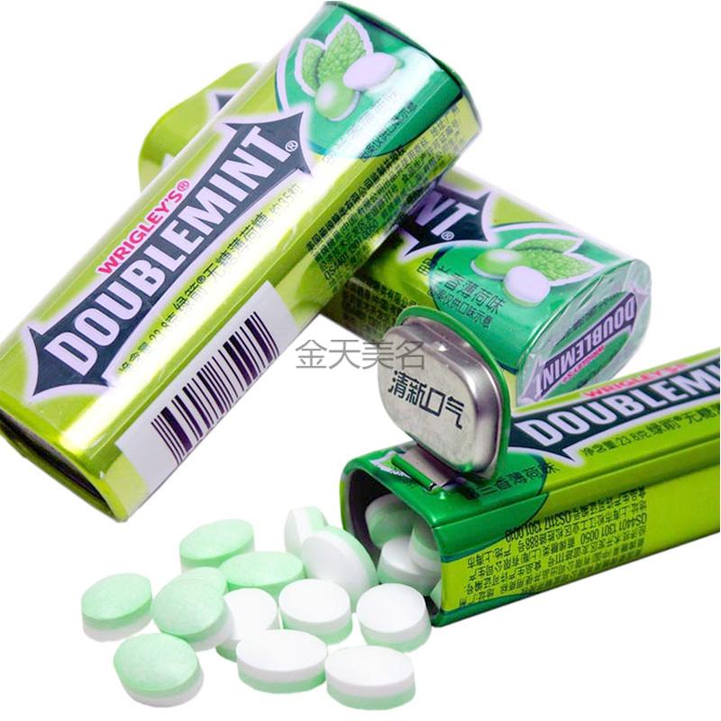 薄荷糖金属瓶装铁盒便携清新口气零食整盒35粒238g15瓶原味薄荷