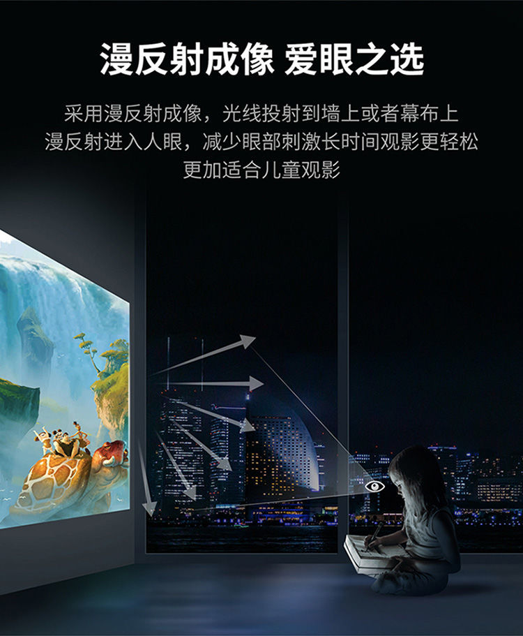 小米mi生态适用投影仪4k高清家用卧室小型一体机手机投屏宿舍办公家庭