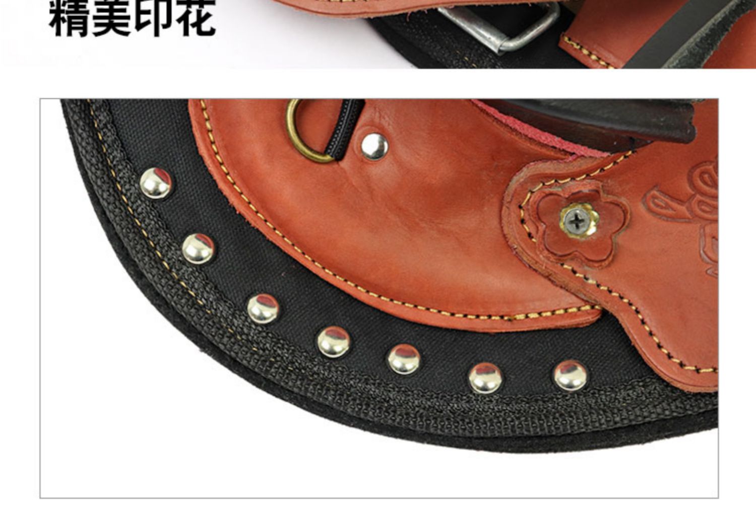 马鞍马具纯牛皮马鞍子全套配件蒙古耐力游客鞍大小矮马鞍马术用品