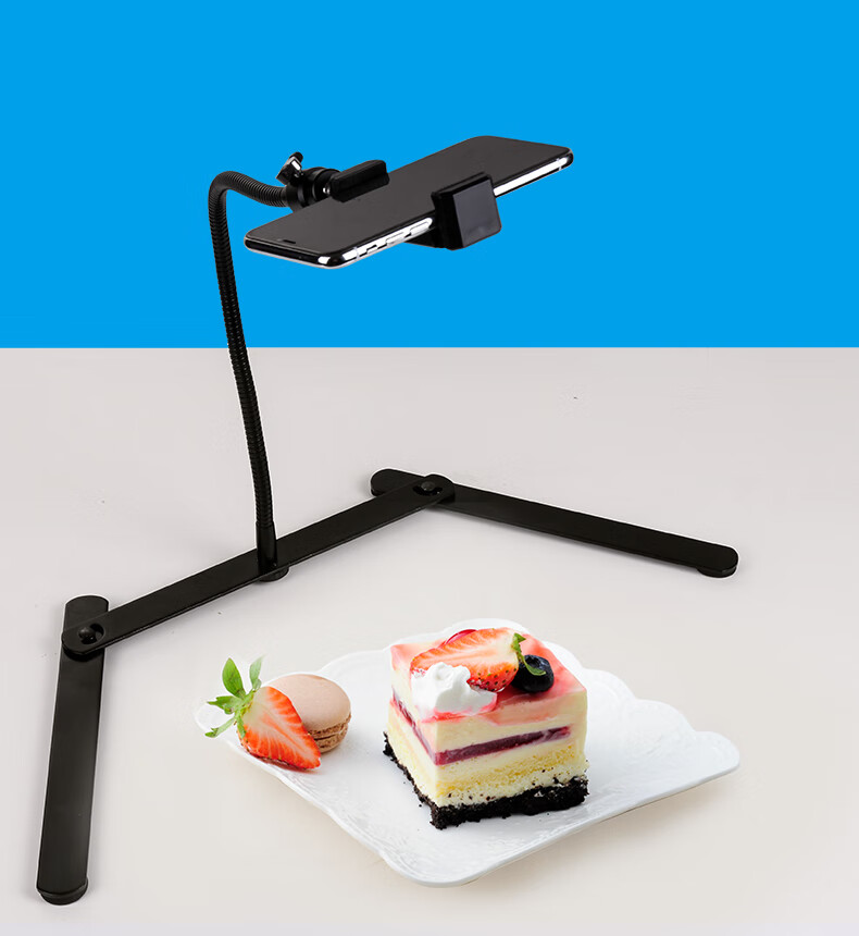 girfsp手机俯拍支架桌面录像视频直播美食画画静物照片拍摄小型翻拍架