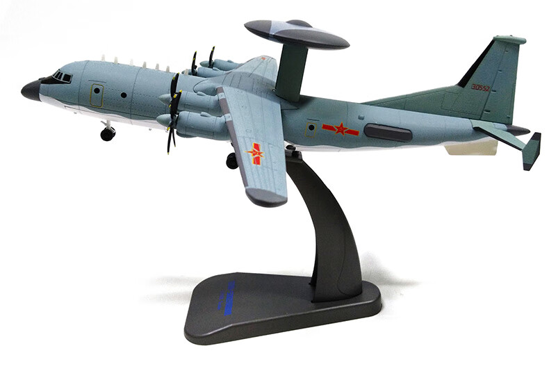 1:100空警500预警机模型kj-500仿真金属合金运输机军事飞机模型【图片