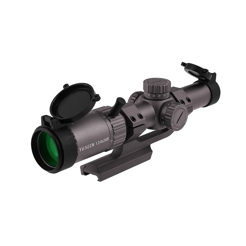 驭兵瞄准镜126x24ir快速瞄短款高抗震高清晰大广角狼棕色30管径拉伸