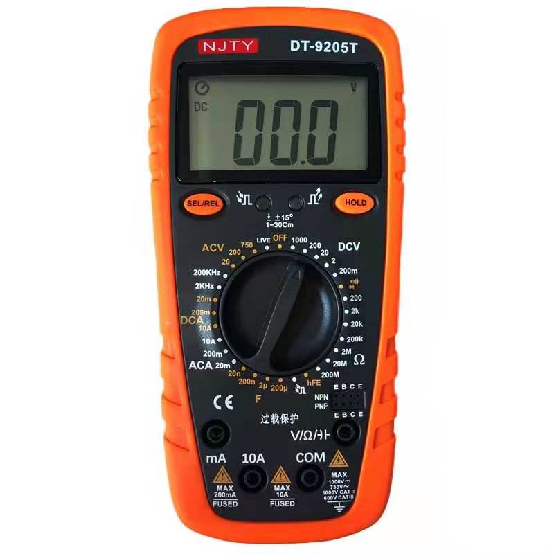 南京天宇dt92030508数字万用表高精度小巧便携多用数显式出厂标配9208