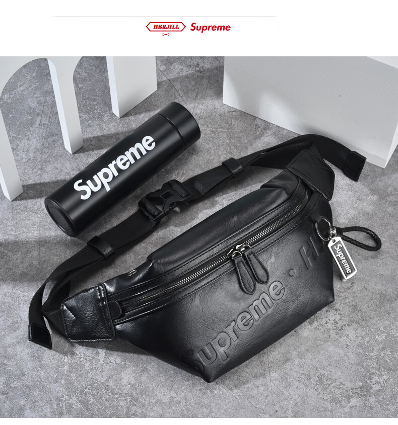 supreme官网旗舰2022夏季新款男士斜挎包潮牌ins单肩挎包休闲胸包