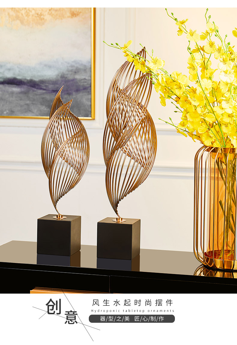 水起摆件创意家居客厅玄关装饰品简约时尚艺术工艺品摆设乔迁礼品送人
