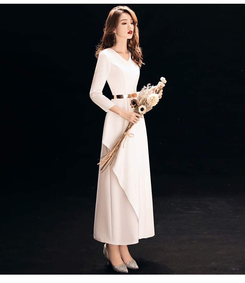 皮尔卡丹轻奢高档女装晚礼服连衣裙夏参加婚礼高端气质名媛宴会轻奢