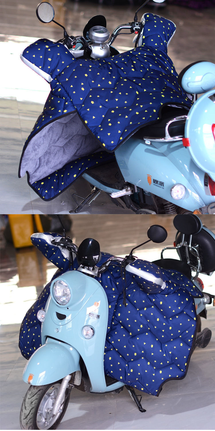 晟帆牛津布电瓶车冬季挡风被加大加厚加绒保暖摩托车三轮车防水挡风被