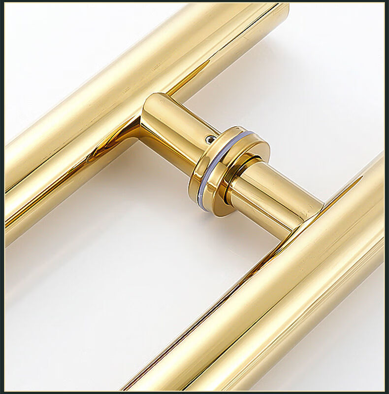 玻璃门拉手不锈钢推拉门把手加厚商铺门木门铁门把手有框门拉手黑钛金