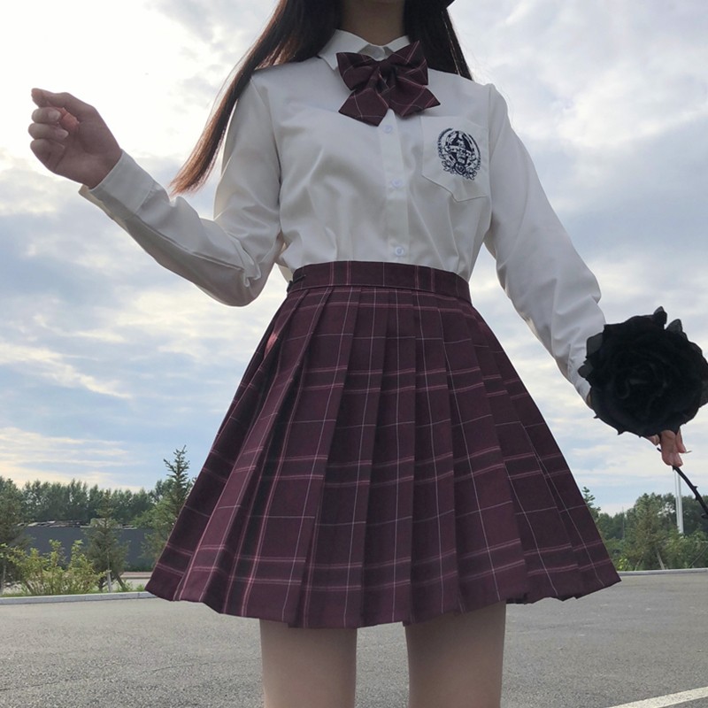 小郎人jk制服格裙子全套装秋冬季打底半身裙百褶裙连衣裙电竞少女学生
