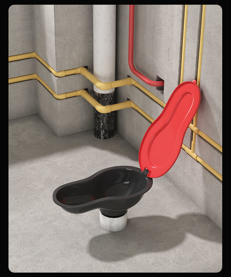 装修专用临时一次性简易马桶蹲便器工地施工用蹲坑塑料座便器便盆带盖