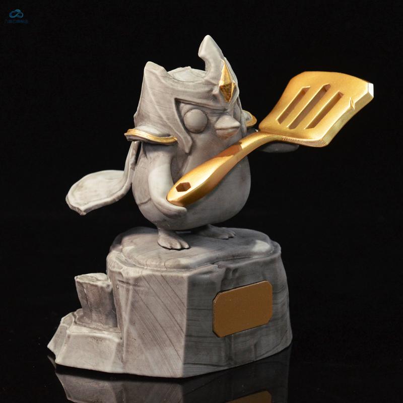 金铲铲之战 lol云顶之弈金铲铲之战模型生日礼物 铲含座木制礼盒(刻字