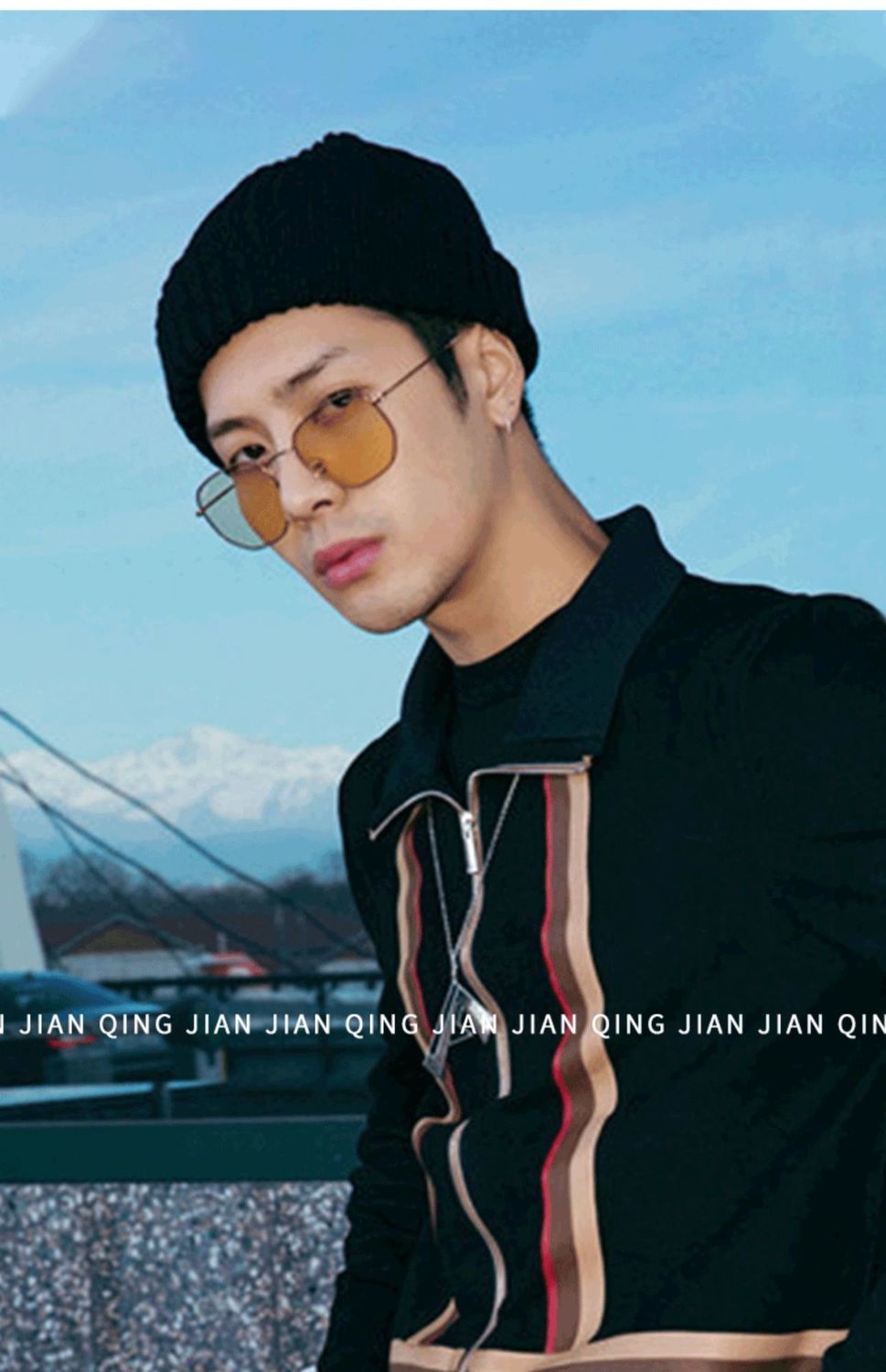 王嘉尔同款帽子男士秋冬冷帽针织瓜皮帽地主毛线帽棉帽流氓帽保暖短款